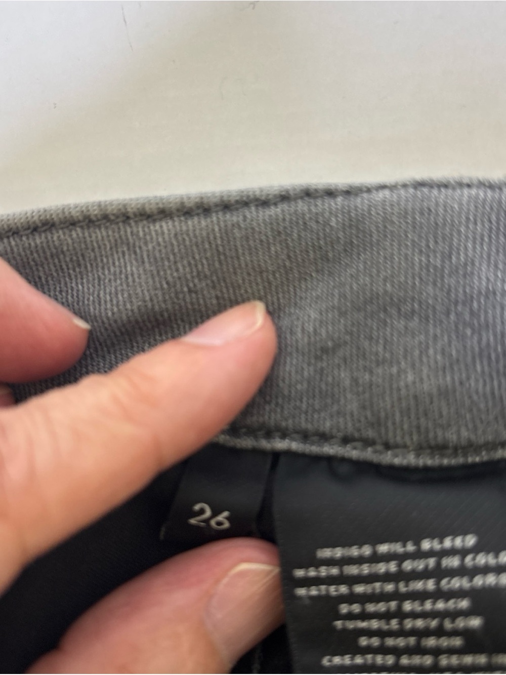 J Brand High-Rise Button-Front Charcoal Jeans - Picture 8 of 12